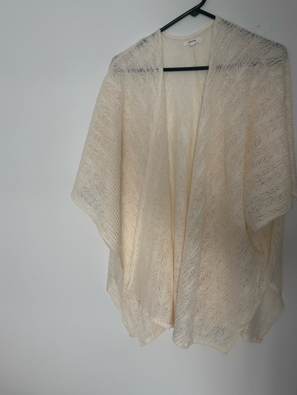 Maurices Cream Open-Front Cardigan